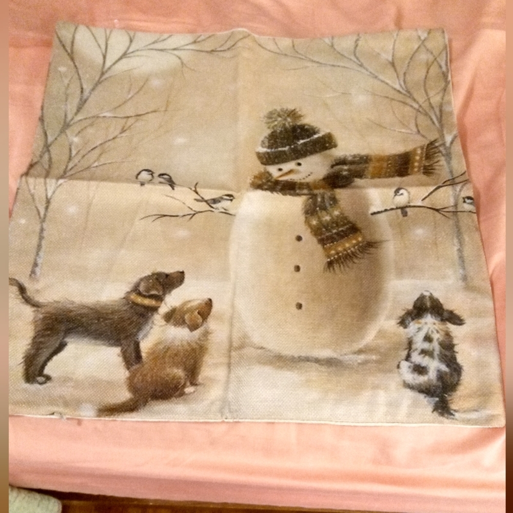Holiday pillow cover
